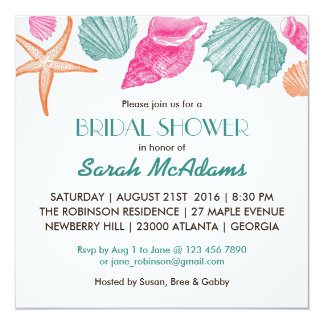 beach bridal shower invitations & announcements zazzle sea_shells_beach_theme_bridal_shower_invitation r3f0fb6a286bc477593e39febf94175b1_zk9yi_324?rlvnet=1 beach bridal shower invitations & announcements zazzle,Wedding Shower Invitations Beach Theme